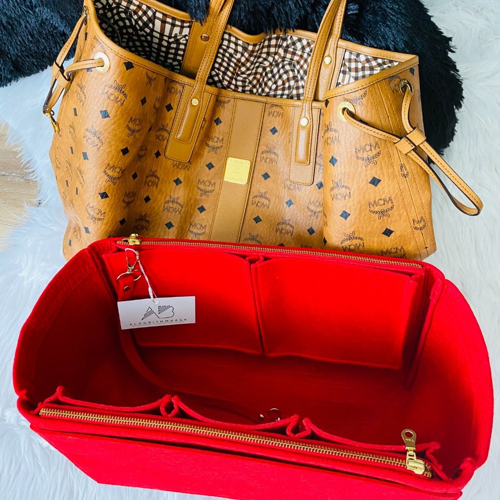 🎉NEW! AlgorithmBags® design Purse Organizer Insert for MCM Liz Red 🆕